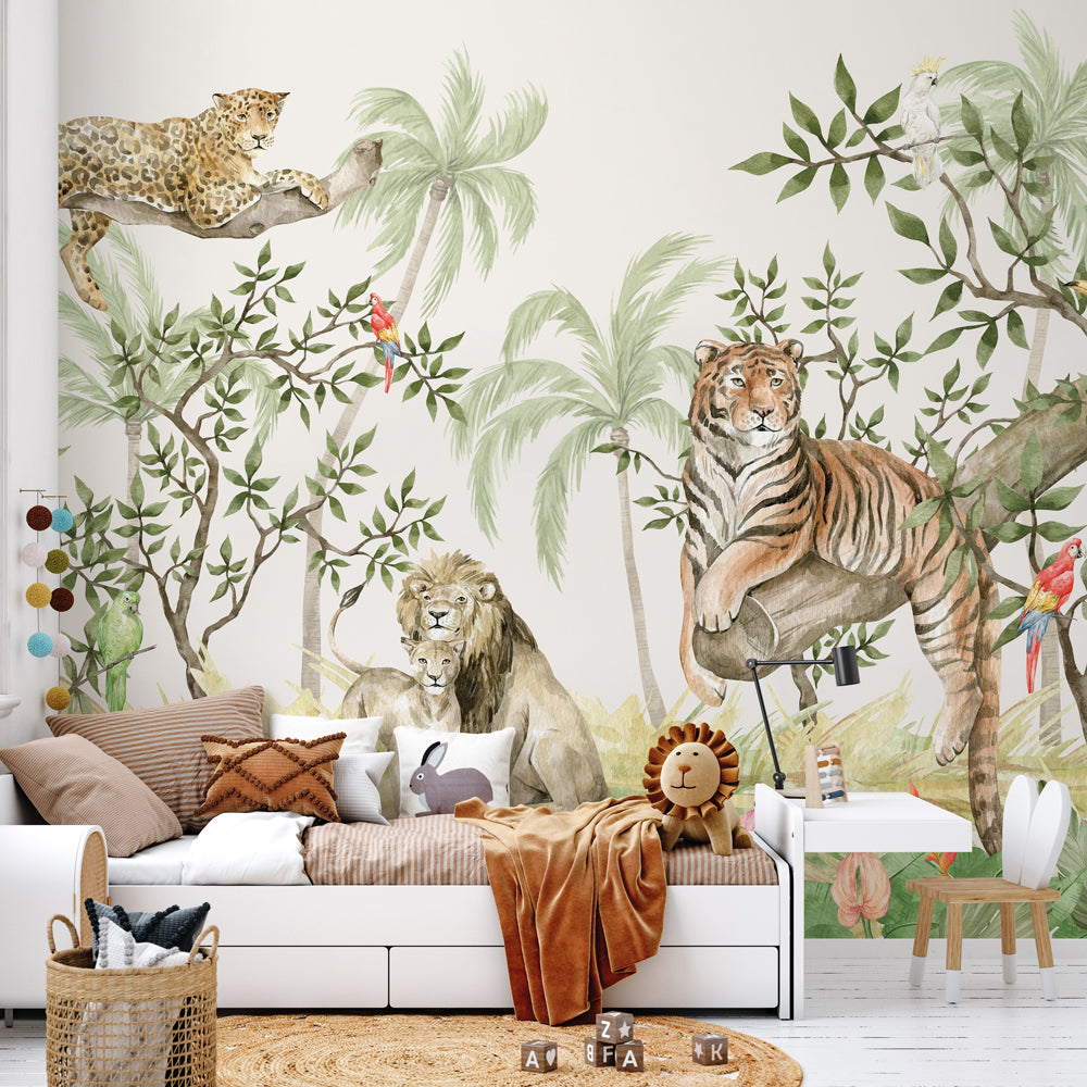 Carta da parati Felini per bambini 2 Carta da parati Felini per bambini 2