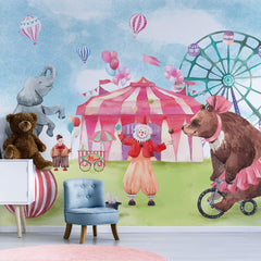 Carta da parati Dolce circo per bambini Carta da parati Dolce circo per bambini