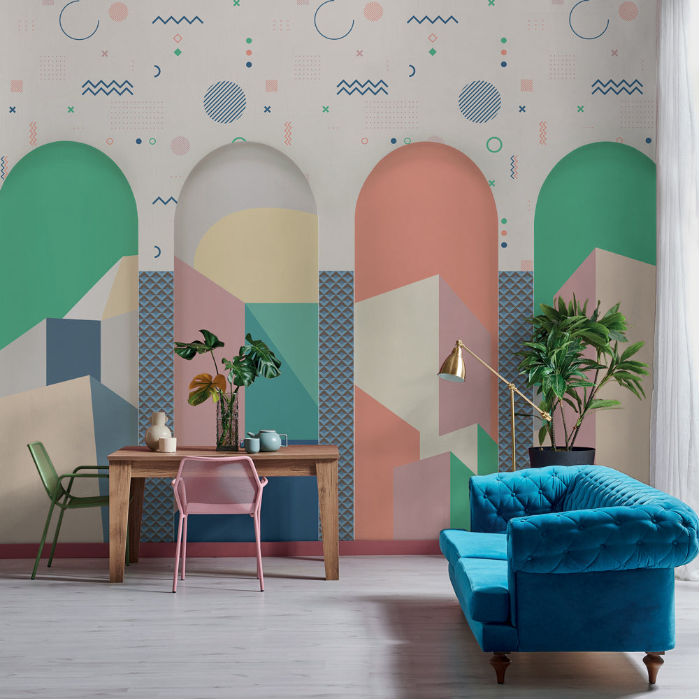 Carta da parati Archi - soggiorno, sala da pranzo Carta da parati Archi - soggiorno, sala da pranzo