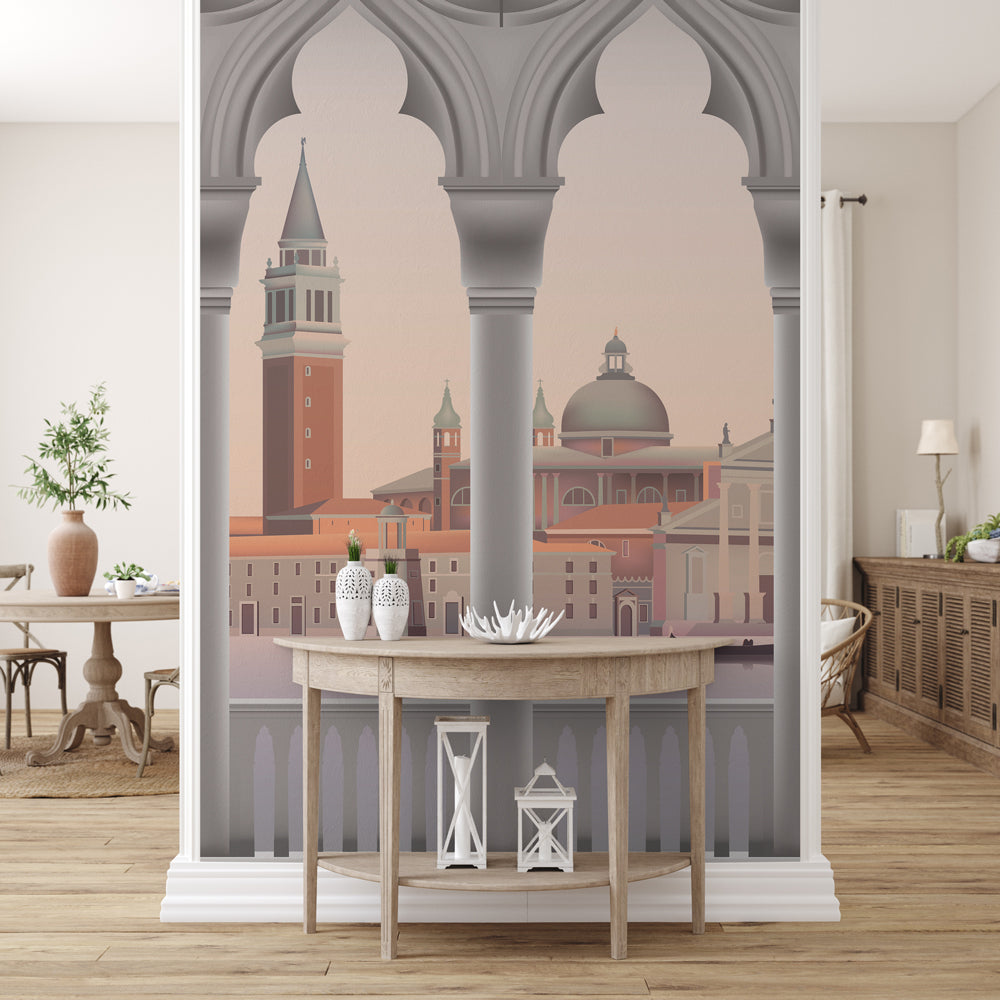 Carta da parati Tramonto veneziano - sala da pranzo Carta da parati Tramonto veneziano - sala da pranzo