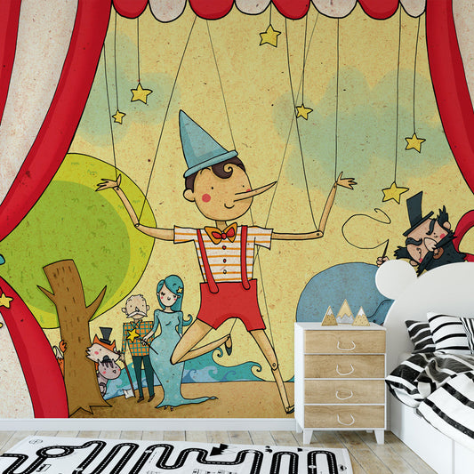 Carta da parati Pinocchio - per bambini