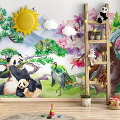 Carta da parati Animali orientali - per bambini Carta da parati Animali orientali - per bambini