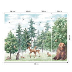Carta da parati Animali del bosco Success dimensioni 4 Carta da parati Animali del bosco Success dimensioni 4