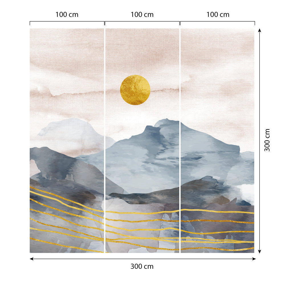 Carta da parati Sol levante dimensioni TNT 3 Carta da parati Sol levante dimensioni TNT 3
