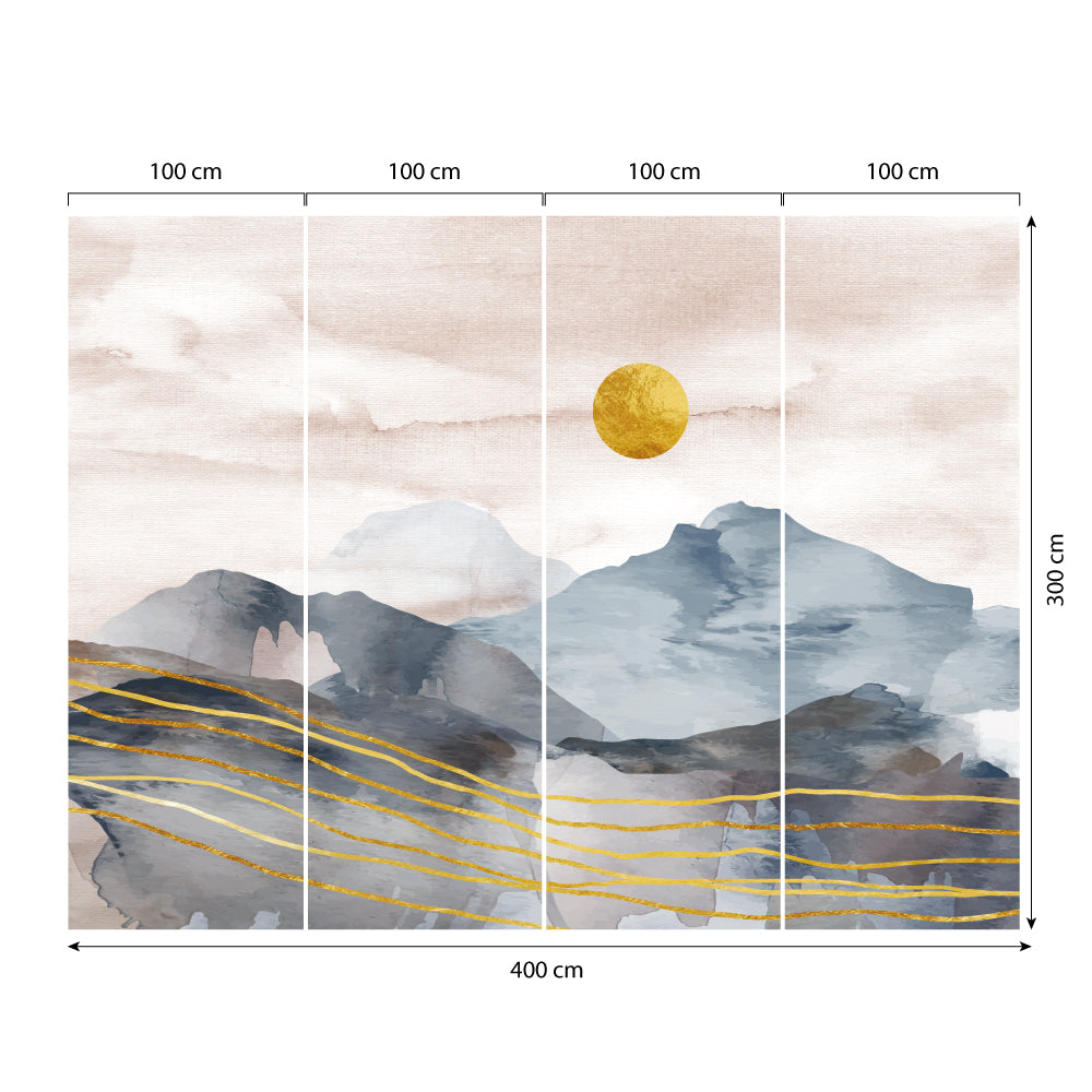 Carta da parati Sol levante dimensioni TNT 4 Carta da parati Sol levante dimensioni TNT 4