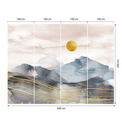 Carta da parati Sol levante dimensioni TNT 4 Carta da parati Sol levante dimensioni TNT 4