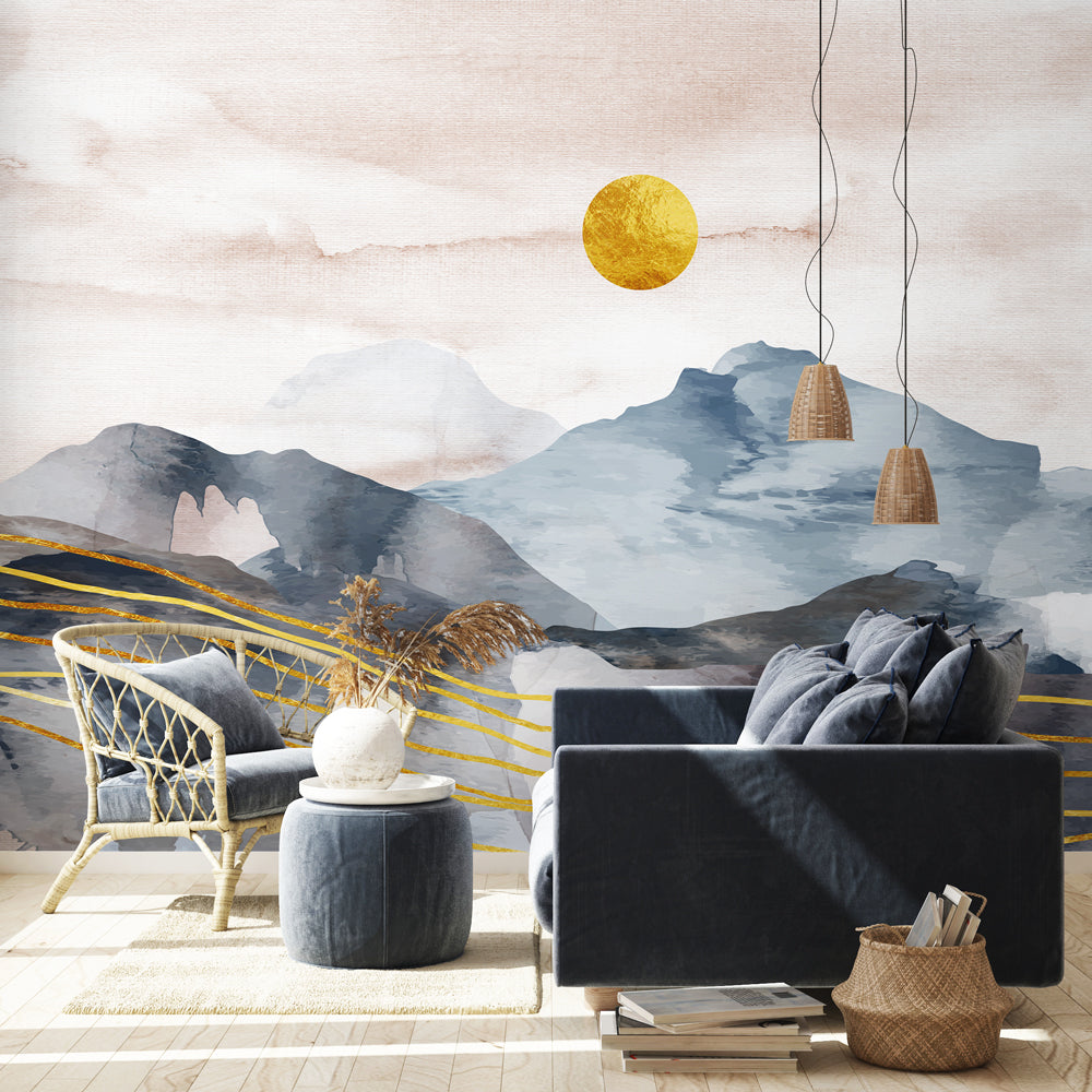 Carta da parati Sol levante soggiorno Carta da parati Sol levante soggiorno