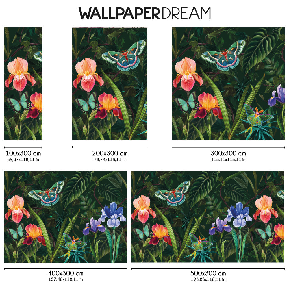 Carta da parati Il giardino delle farfalle dimensioni TNT Carta da parati Il giardino delle farfalle dimensioni TNT
