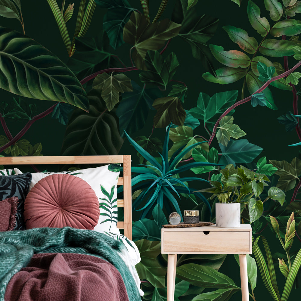 Carta da parati Giardino paradisiaco camera da letto 2 Carta da parati Giardino paradisiaco camera da letto 2