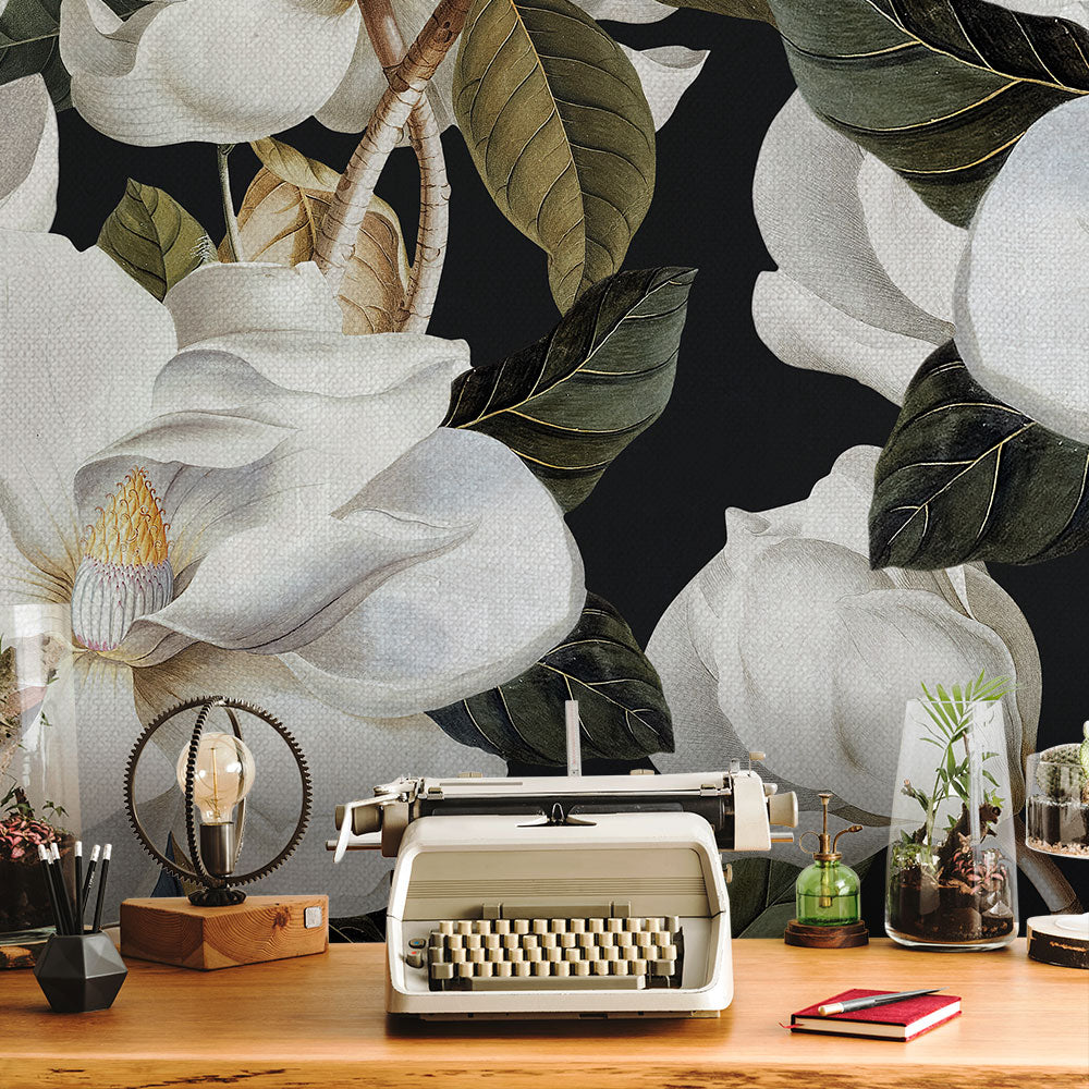 Carta da parati Magnolia Macrophylla - ufficio Carta da parati Magnolia Macrophylla - ufficio