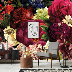 Carta da parati Profumo di rose - soggiorno Carta da parati Profumo di rose - soggiorno