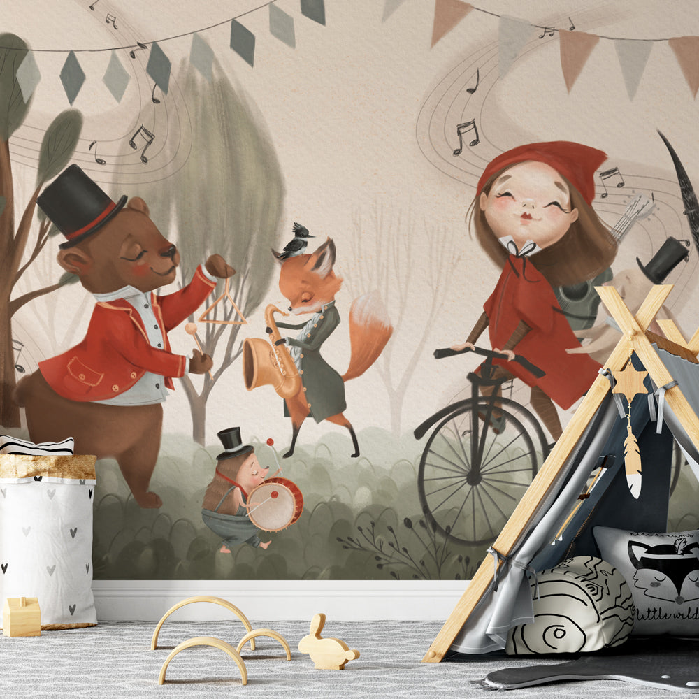 Carta da parati Cappuccetto Rosso - per bambini Carta da parati Cappuccetto Rosso - per bambini