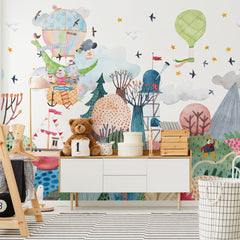 Carta da parati Il viaggio fantastico - per bambini Carta da parati Il viaggio fantastico - per bambini