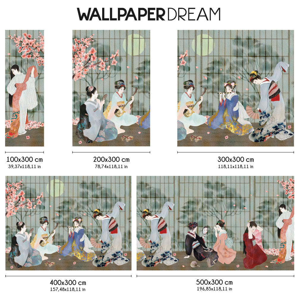 Carta da parati Geishe dimensioni Carta da parati Geishe dimensioni