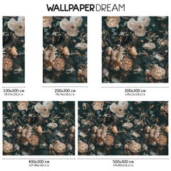 Carta da parati Rose - dimensioni TNT Carta da parati Rose - dimensioni TNT