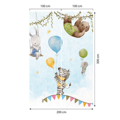 Carta da parati Circo della giungla dimensioni 2 Carta da parati Circo della giungla dimensioni 2