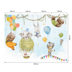 Carta da parati Circo della giungla dimensioni 4 Carta da parati Circo della giungla dimensioni 4