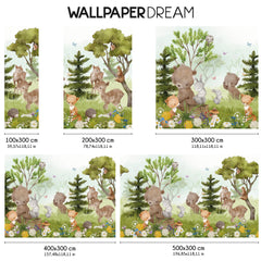 Carta da parati Amici della foresta dimensioni Carta da parati Amici della foresta dimensioni