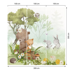 Carta da parati Vita nel bosco dimensioni 3 Carta da parati Vita nel bosco dimensioni 3