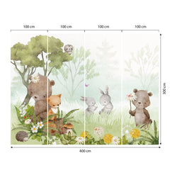 Carta da parati Vita nel bosco dimensioni 4 Carta da parati Vita nel bosco dimensioni 4