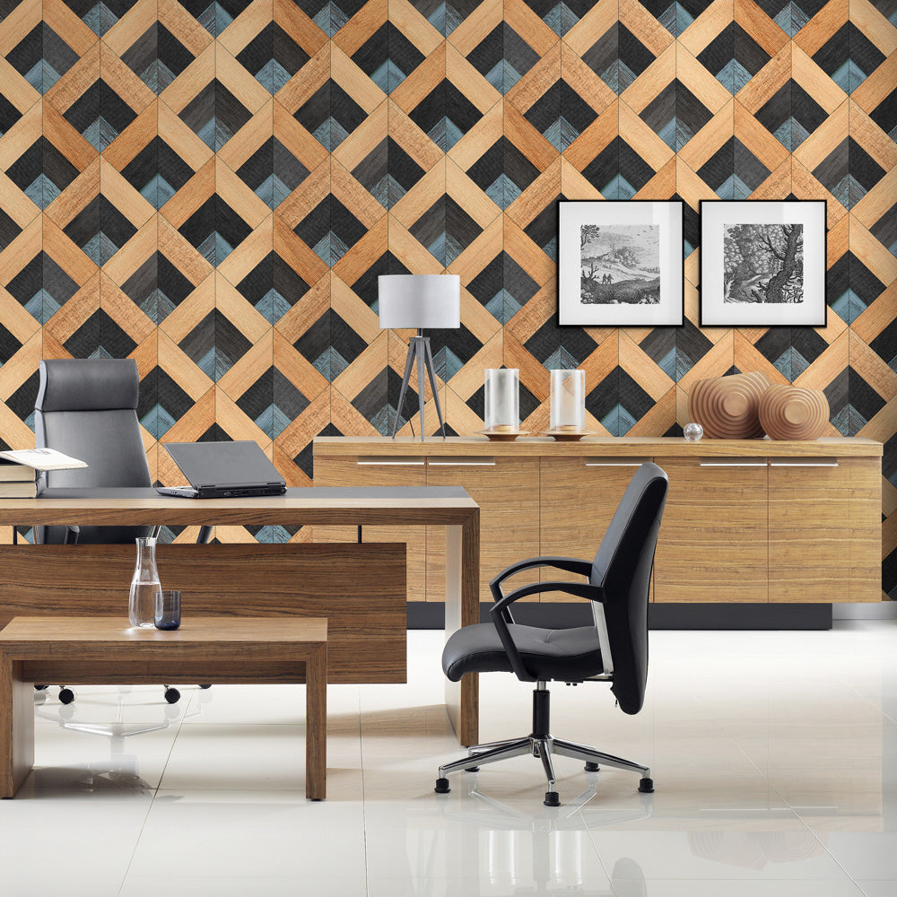 Carta da parati Chevron - ufficio Carta da parati Chevron - ufficio