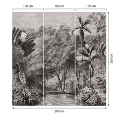 Carta da parati Giungla Africana dimensioni TNT 3 Carta da parati Giungla Africana dimensioni TNT 3