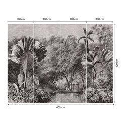 Carta da parati Giungla Africana dimensioni TNT 4 Carta da parati Giungla Africana dimensioni TNT 4