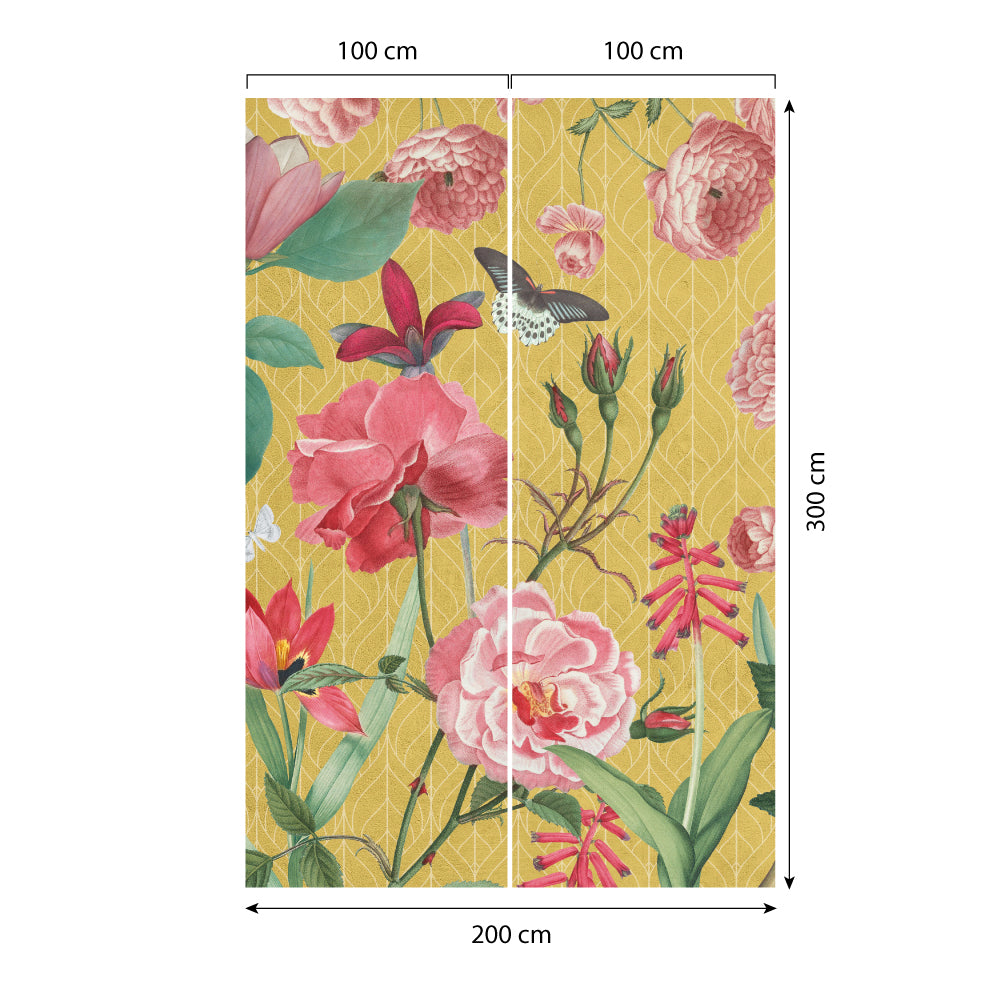 Carta da parati Profumo di rosa dimensioni 2 Carta da parati Profumo di rosa dimensioni 2
