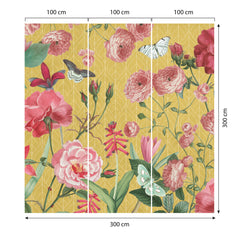 Carta da parati Profumo di rosa dimensioni 3 Carta da parati Profumo di rosa dimensioni 3