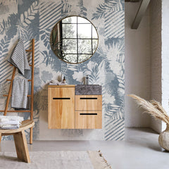 Carta Da Parati In Fibra Di Vetro Ombre Floreali bagno 2 Carta Da Parati In Fibra Di Vetro Ombre Floreali bagno 2