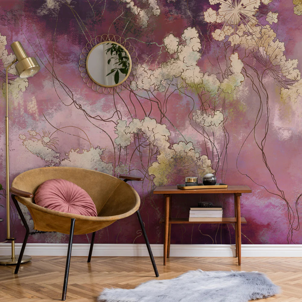 Carta da parati Flower Aura soggiorno 2 Carta da parati Flower Aura soggiorno 2