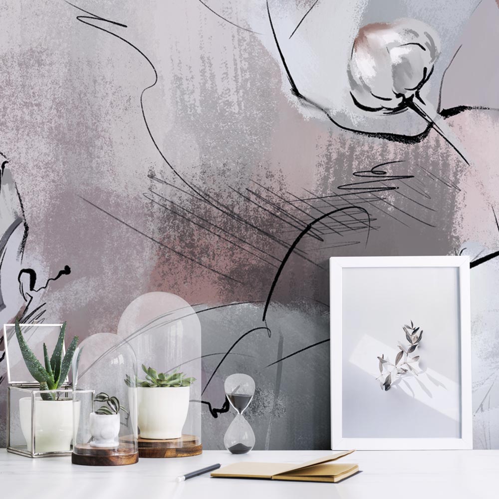 Carta da parati Lotus - soggiorno Carta da parati Lotus - soggiorno