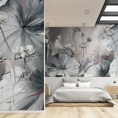 Carta da parati Lotus - camera da letto Carta da parati Lotus - camera da letto