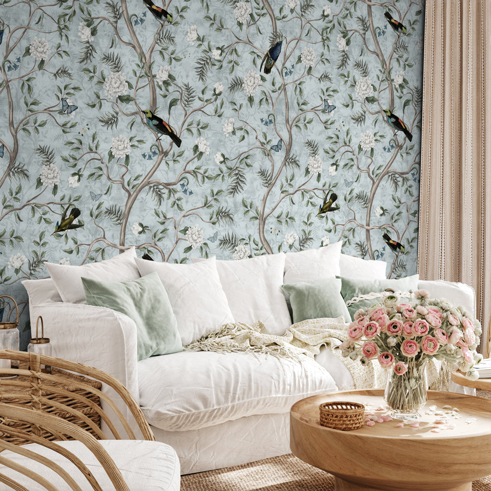 Carta da parati Profumo primaverile - soggiorno Carta da parati Profumo primaverile - soggiorno