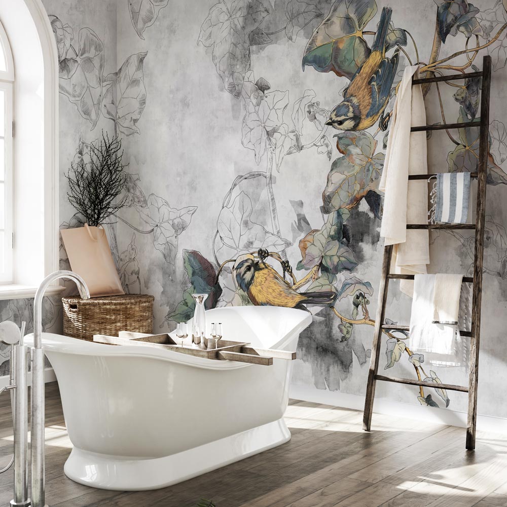 Carta da parati Natura su tela - bagno Carta da parati Natura su tela - bagno