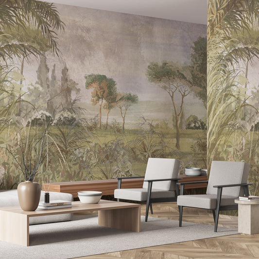 Carta da parati Toscana Garden - soggiorno