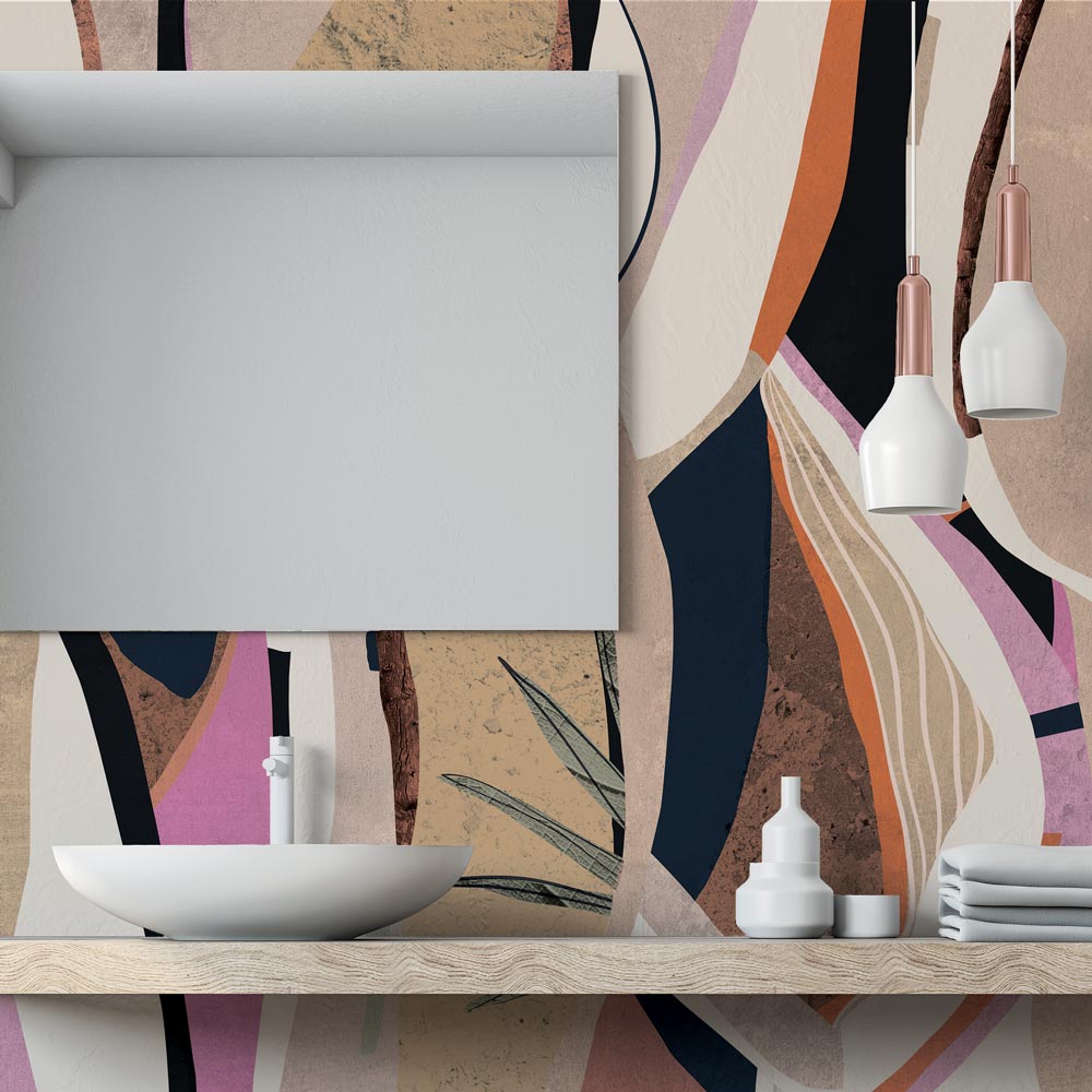 Carta da parati Natura astratta bagno 2 Carta da parati Natura astratta bagno 2