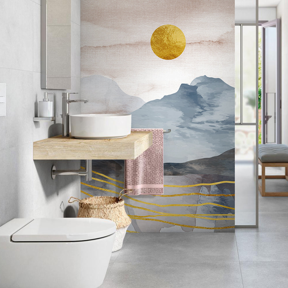 Carta da parati Sol levante bagno 2 Carta da parati Sol levante bagno 2