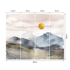 Carta da parati Sol levante dimensioni Fibra 4 Carta da parati Sol levante dimensioni Fibra 4