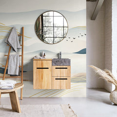 Carta da parati Paesaggio orientale bagno 2 Carta da parati Paesaggio orientale bagno 2