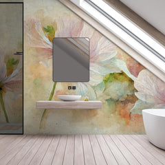 Carta da parati Petali evanescenti - bagno Carta da parati Petali evanescenti - bagno