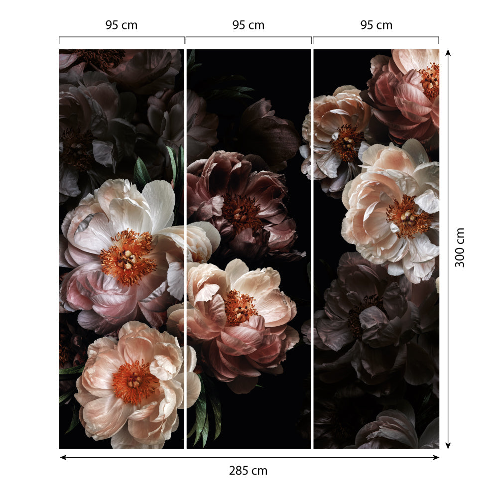 Carta da parati Roseto dimensioni 3 Carta da parati Roseto dimensioni 3