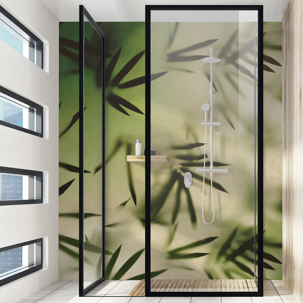 Carta da parati in Fibra di Vetro Bamboo - box doccia Carta da parati in Fibra di Vetro Bamboo - box doccia