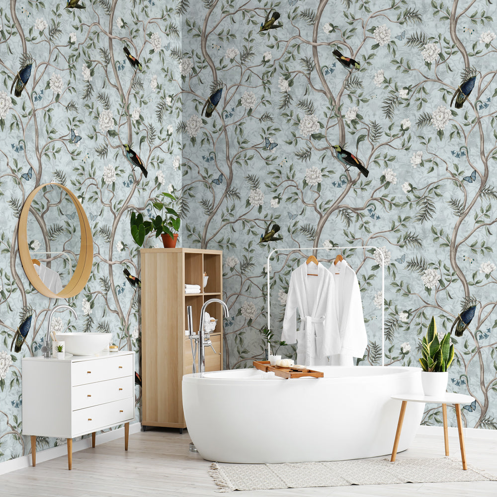 Carta da parati Profumo primaverile - bagno Carta da parati Profumo primaverile - bagno