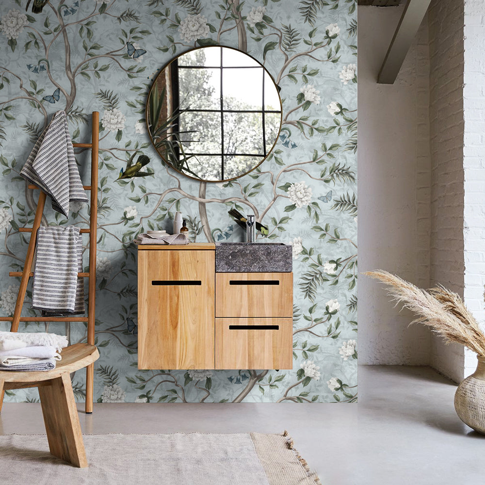 Carta da parati Profumo primaverile bagno 2 Carta da parati Profumo primaverile bagno 2