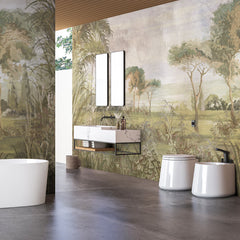 Carta da parati Toscana Garden - bagno Carta da parati Toscana Garden - bagno