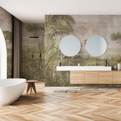 Carta da parati Toscana Garden bagno 2 Carta da parati Toscana Garden bagno 2