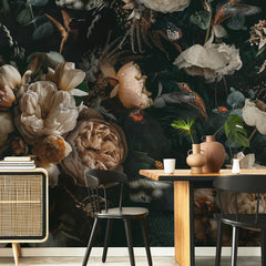 Carta da parati Rose - sala da pranzo Carta da parati Rose - sala da pranzo