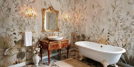 10 Carte da parati chinoiserie per bagni da sogno