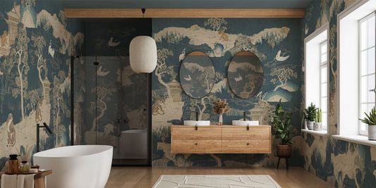 Carta da Parati Bagno: Guida a Stili, Colori e Materiali Innovativi